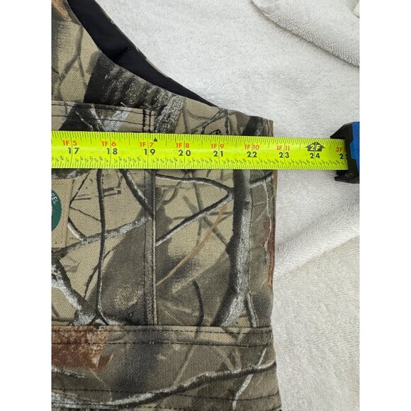 Hunters Camo Insulated Bib Overalls With Zippered Legs & Adjustable Straps - Picture 13 of 15